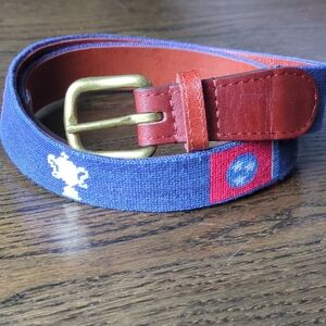 Smathers & Brandon Needlepoint Tennessee State Flag Belt